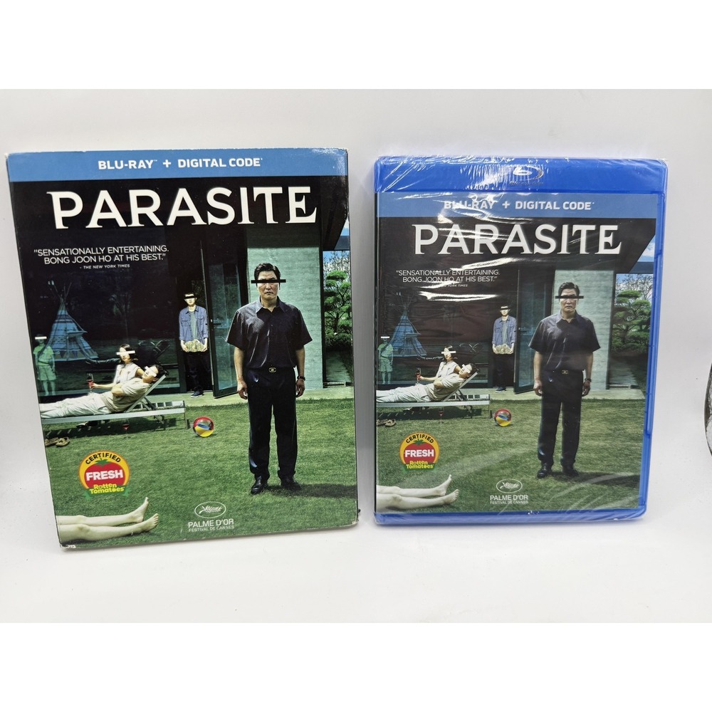 Parasite Blu-ray Digital Code Slipcover 2019 Bong Joon Ho Korean Thriller Movie